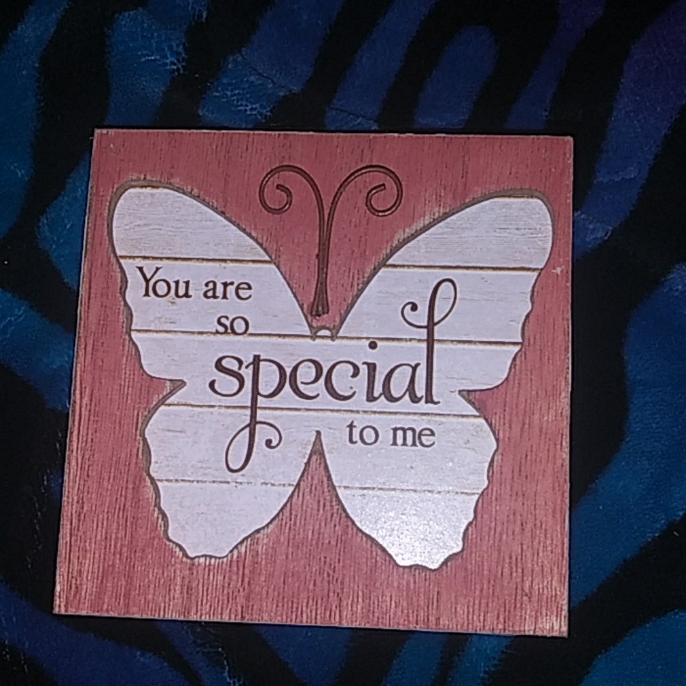 "You are special to me" decorative block